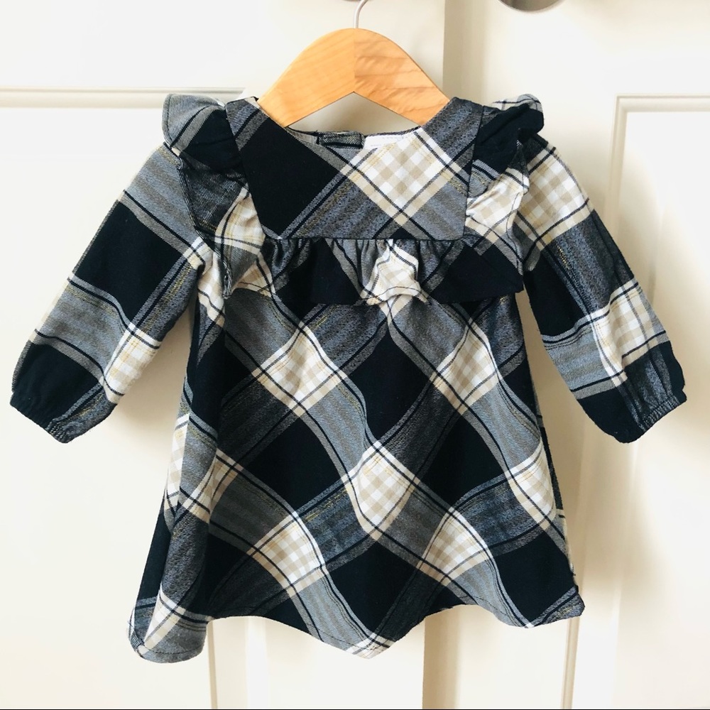 Carters navy flannel dress